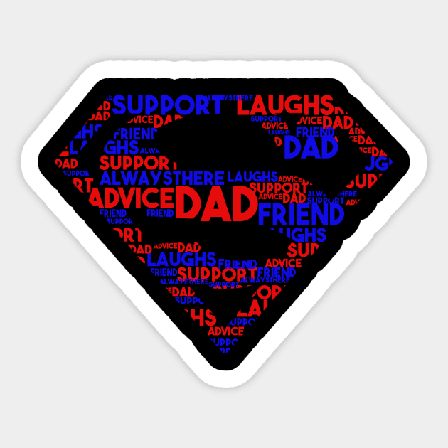 Fathers Day Autism Dad Advocate Warrior Awareness Autism Superhero Sticker by nhatvv